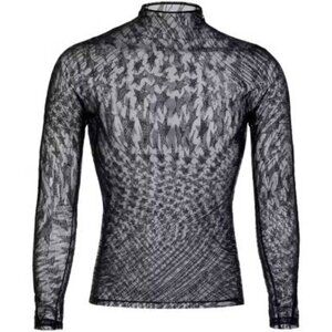 Thierry Mugler x H&M Rhinestone Embellished Mesh Top. Men's XXL, but fits XL.